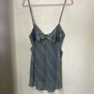 Victoria's Secret Green Camisole Tie Front Sleeveless